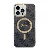 Guess iPhone 15 Pro Max Skal 4G Pattern MagSafe Svart
