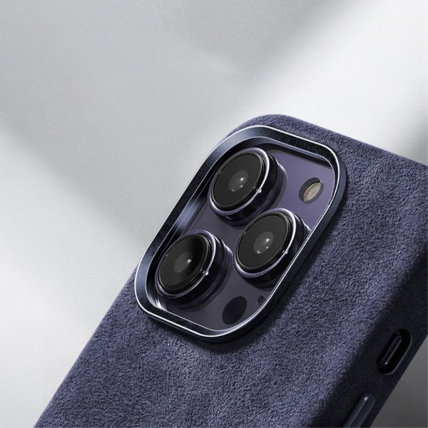 iPhone 15 Pro Max Skal Alcantara MagSafe Grå