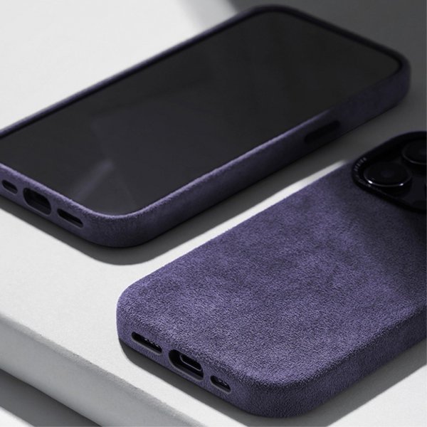 iPhone 15 Pro Max Skal Alcantara MagSafe Grå