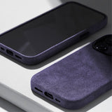 iPhone 15 Pro Max Skal Alcantara MagSafe Grå