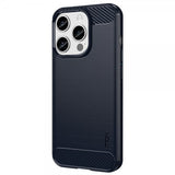 Mofi iPhone 15 Pro Max Skal Borstad Kolfibertextur Blå