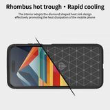 Mofi iPhone 15 Pro Max Skal Borstad Kolfibertextur Röd