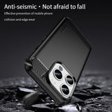 Mofi iPhone 15 Pro Max Skal Borstad Kolfibertextur Svart