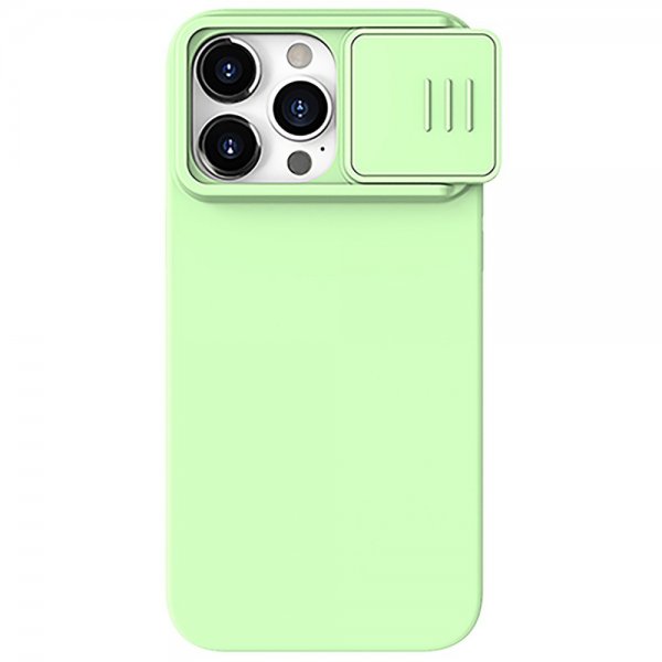 Nillkin iPhone 15 Pro Max Skal CamShield Silky MagSafe Ljusgrön