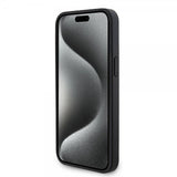 Mercedes Benz iPhone 15 Pro Max Skal Carbon Effect Leather Stripe AMG Svart