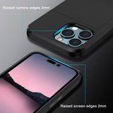 iPhone 15 Pro Max Skal Card Slide Svart