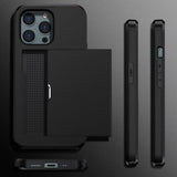 iPhone 15 Pro Max Skal Card Slide Svart