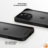 PanzerGlass iPhone 15 Pro Max Skal ClearCase D3O Svart