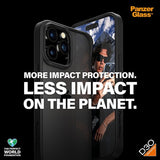 PanzerGlass iPhone 15 Pro Max Skal ClearCase D3O Svart
