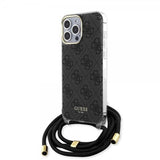 Guess iPhone 15 Pro Max Skal Crossbody Cord Svart