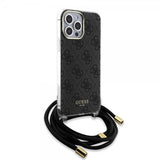 Guess iPhone 15 Pro Max Skal Crossbody Cord Svart