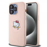 Hello Kitty iPhone 15 Pro Max Skal Debossed Logo MagSafe Rosa