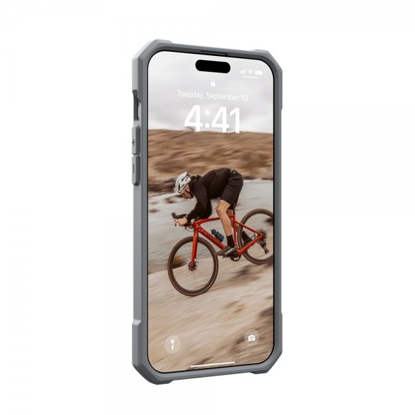 Urban Armor Gear (UAG) iPhone 15 Pro Max Skal Essential Armor MagSafe Silver