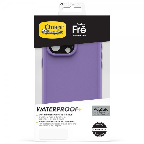 Otterbox iPhone 15 Pro Max Skal Fre MagSafe Rule of Plum