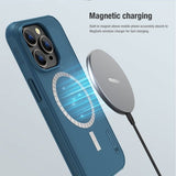 Nillkin iPhone 15 Pro Max Skal Frosted Shield Pro MagSafe Blå