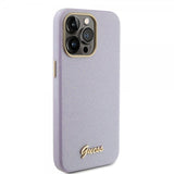 Guess iPhone 15 Pro Max Skal Full Glitter Wrapped Lilac