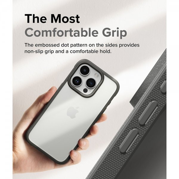 Ringke iPhone 15 Pro Max Skal Fusion Bold Grå