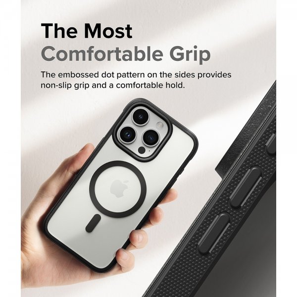 Ringke iPhone 15 Pro Max Skal Fusion Bold Magnetic Matte Black