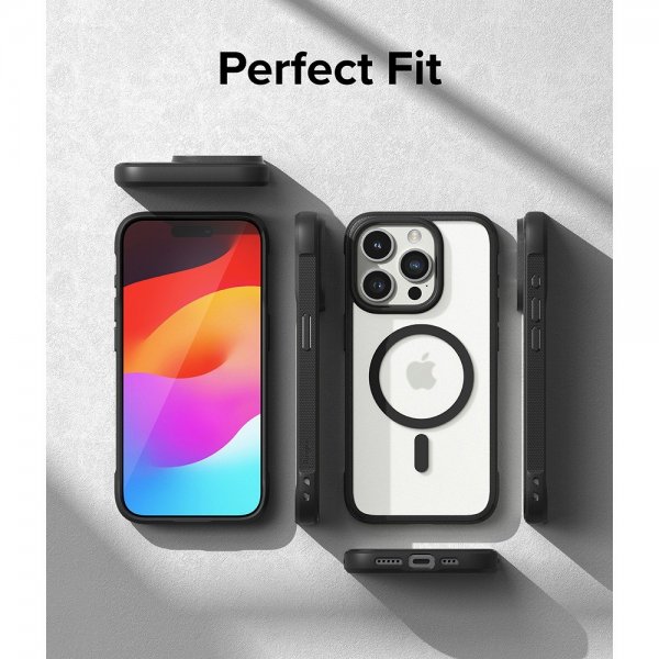 Ringke iPhone 15 Pro Max Skal Fusion Bold Magnetic Matte Black