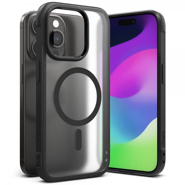 Ringke iPhone 15 Pro Max Skal Fusion Bold Magnetic Matte Black
