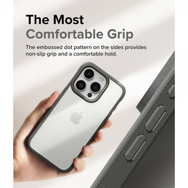 Ringke iPhone 15 Pro Max Skal Fusion Bold Matte Gray