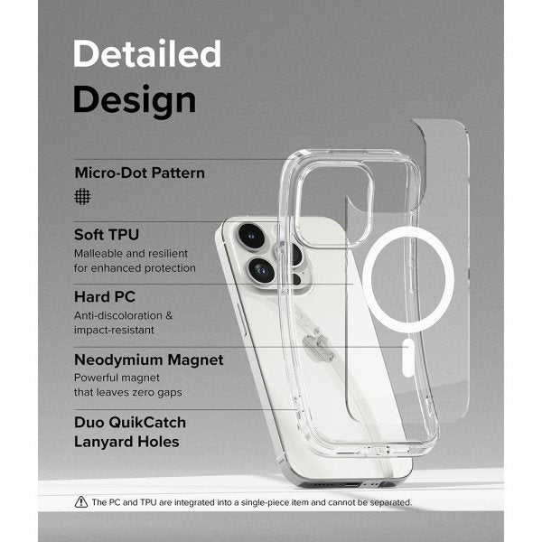Ringke iPhone 15 Pro Max Skal Fusion Magnetic Clear