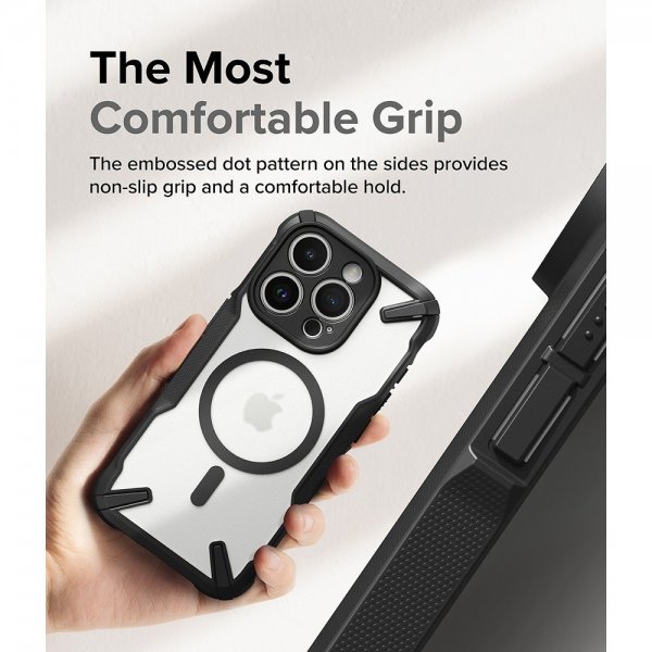 Ringke iPhone 15 Pro Max Skal Fusion X Magnetic Matte Black