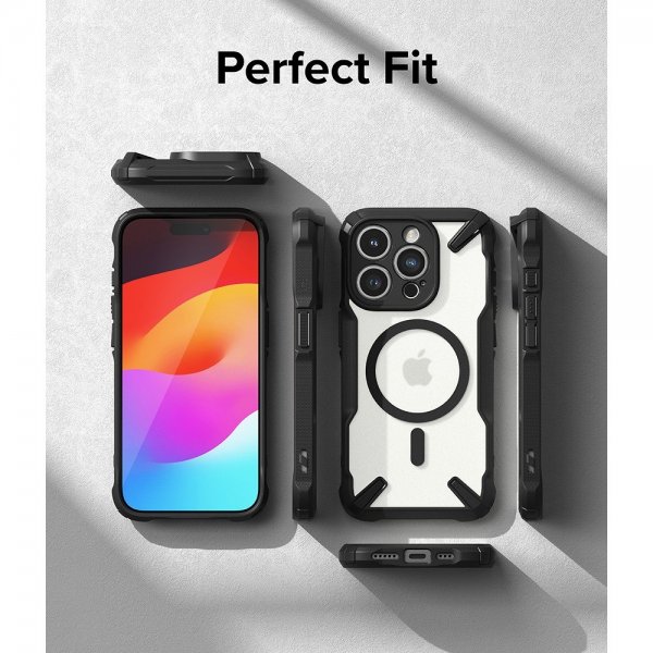 Ringke iPhone 15 Pro Max Skal Fusion X Magnetic Matte Black
