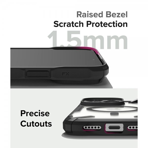 Ringke iPhone 15 Pro Max Skal Fusion X Magnetic Matte Black