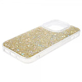 iPhone 15 Pro Max Skal Glitterpaljetter Guld