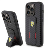Ferrari iPhone 15 Pro Max Skal Grip Stand Function Svart
