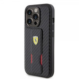Ferrari iPhone 15 Pro Max Skal Grip Stand Function Svart