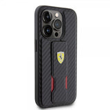 Ferrari iPhone 15 Pro Max Skal Grip Stand Function Svart