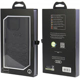 Audi iPhone 15 Pro Max Skal GT Synthetic Leather Svart