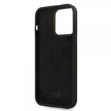 Karl Lagerfeld iPhone 15 Pro Max Skal Ikonik Metal Pin Svart