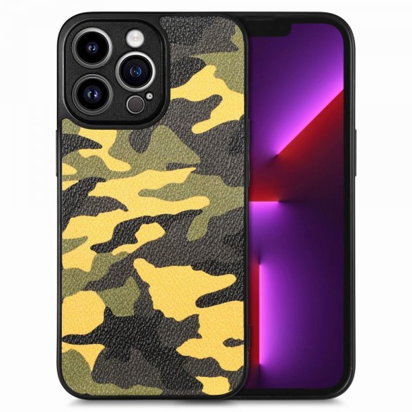 iPhone 15 Pro Max Skal Kamouflage Gul