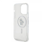 Karl Lagerfeld iPhone 15 Pro Max Skal Karl & Choupette Glitter MagSafe Transparent
