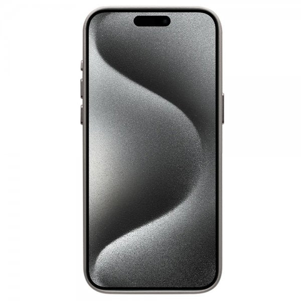 Qialino iPhone 15 Pro Max Skal Konstläder MagSafe Grå
