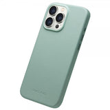 Qialino iPhone 15 Pro Max Skal Konstläder MagSafe Grön