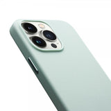 Qialino iPhone 15 Pro Max Skal Konstläder MagSafe Grön