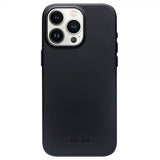 Qialino iPhone 15 Pro Max Skal Konstläder MagSafe Svart