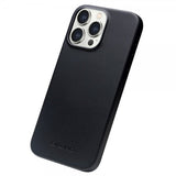 Qialino iPhone 15 Pro Max Skal Konstläder MagSafe Svart