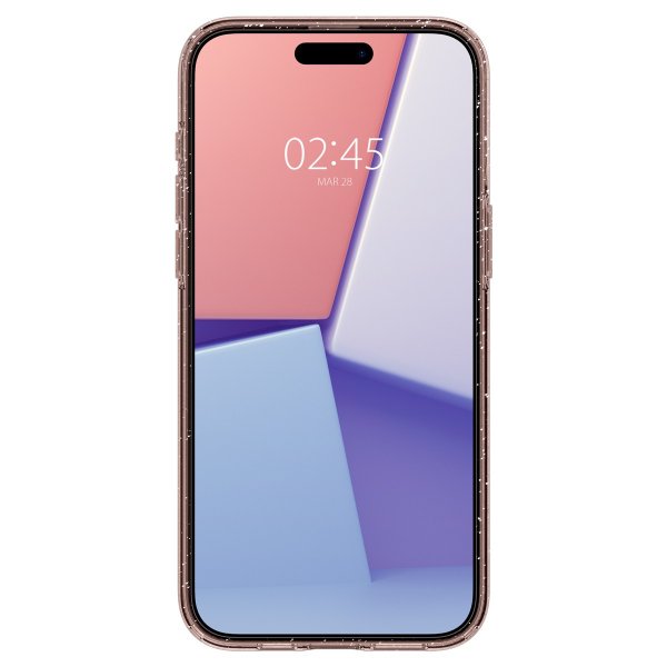 Spigen iPhone 15 Pro Max Skal Liquid Crystal Glitter Rose Quartz