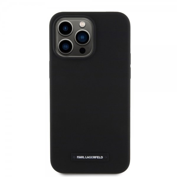 Karl Lagerfeld iPhone 15 Pro Max Skal Liquid Silicone MagSafe Svart