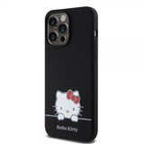 Hello Kitty iPhone 15 Pro Max Skal Liquid Silicone Svart