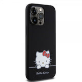 Hello Kitty iPhone 15 Pro Max Skal Liquid Silicone Svart
