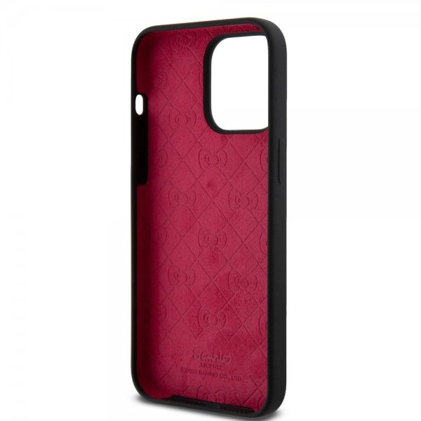 Hello Kitty iPhone 15 Pro Max Skal Liquid Silicone Svart