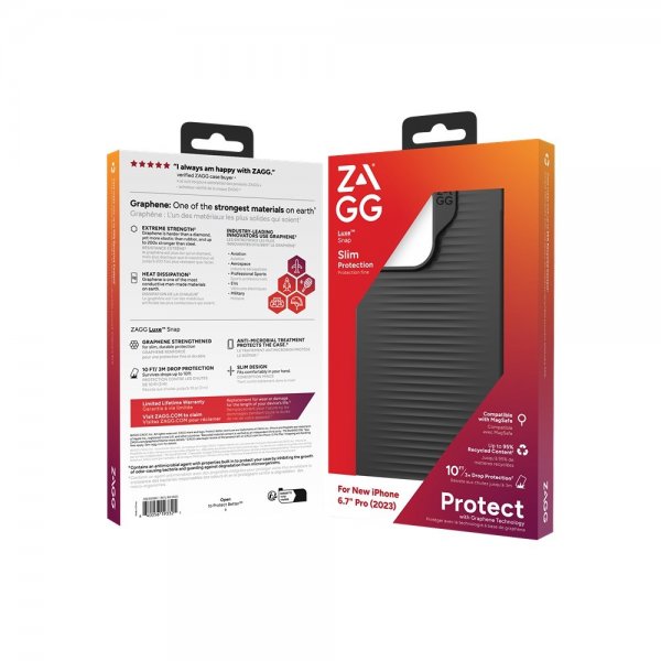 ZAGG iPhone 15 Pro Max Skal Luxe Snap Svart