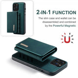 Dg.Ming iPhone 15 Pro Max Skal M1 Series Löstagbar Korthållare Grön