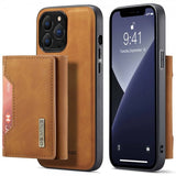 Dg.Ming iPhone 15 Pro Max Skal M2 Series Löstagbar Korthållare Brun
